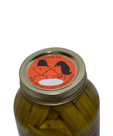 Texas Hill Country Pickled Habanero Dill Okra 32 oz - Spicy and Tangy Pickled Okra from the Heart of Texas - Buy Online on GoSupps.com