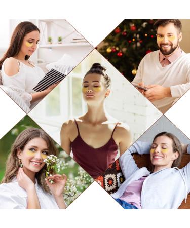 24K Gold Under Eye Patches - Reduce Dark Circles & Puffiness | Hydrating Eye Masks for Wrinkles - 30 Pairs (60 Count - Buy Online on GoSupps.com