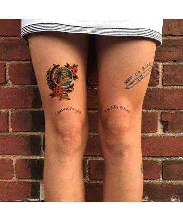 CARGEN Old School Temporary Tattoo - Cool Classic Stickers for Men & Women | American Traditional Design - Ideal for Parties - Buy Online on GoSupps.com