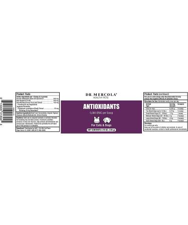 Dr. Mercola Antioxidants for Cats & Dogs - 4.76 oz - Boost Pet Health - Buy Online on GoSupps.com