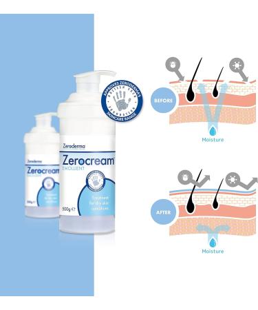 ZEROCREAM Emollient 500g - Soothing Skin Moisturizer - Buy Online on GoSupps.com