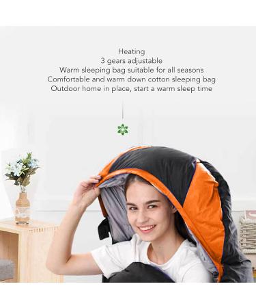 Fdit Single Heated Sleeping Bag - Shockproof Cotton Thermal Camping Bag (Orange) - Buy Online Internationally - Buy Online on GoSupps.com
