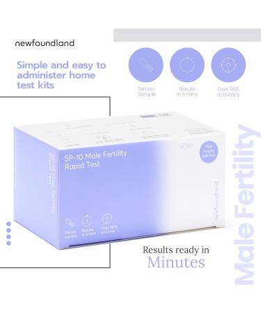 Newfoundland Male Fertility Test - CE & MHRA Certified, Simple Home Use, Results in 5 Minutes - Buy Online on GoSupps.com