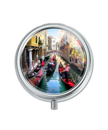 Venice Italy Gondolas Canals Pill Case Trinket Gift Box