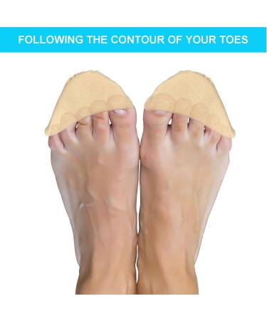 Shoe Filler Toe Inserts for Men & Women - Make Big Shoes Fit with Shoe Insoles (2 Pairs) - Nude - Buy Online on GoSupps.com