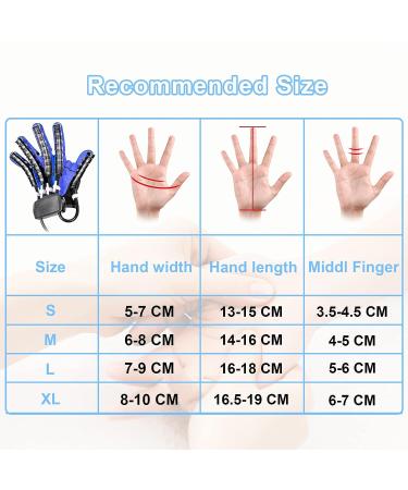 Rehabilitation Robotic Gloves for Hemiplegia Stroke Paralysis Arthritis - Left Hand-L Blue - Buy Online on GoSupps.com