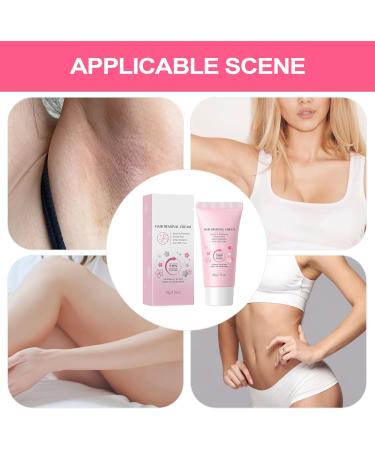  Generisch Hair removal cream depilatory cream moisturizing cream 50g fast acting gentle on the skin for use at home while traveling and on vacation - Buy Online on GoSupps.com