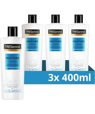 Unilever TRESemm Rich Moisture Conditioner for dry damaged hair 3 x 400 ml - Buy Online on GoSupps.com