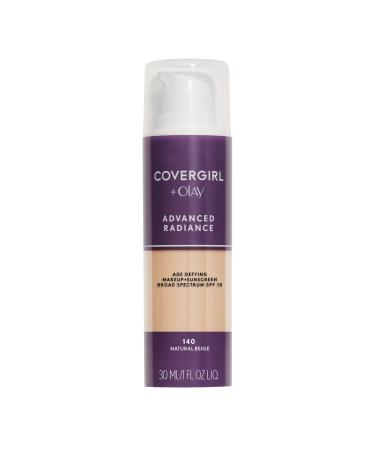 COVERGIRL Advanced Radiance Liquid Makeup  Natural Beige 140  1.0-Ounce Natural Beige - 140