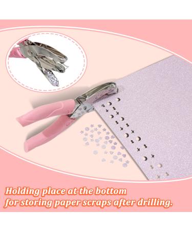 CheeMuii 3 Pieces Metal Handheld Paper Punch Single-Hole Tag Punch Set with Plastic Handle for Circle Holes for DIY Craft Tag Silver - Buy Online on GoSupps.com