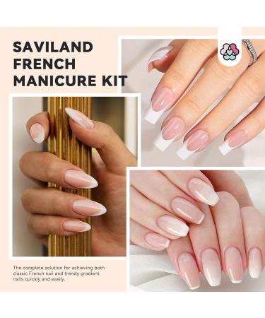 SAVILAND Soft Nail Sponges for Ombre - Easy Gradient Nail Art Sponges & French Tip Stickers for Beginners | International Shipping Available - Buy Online on GoSupps.com