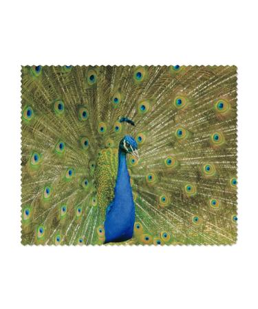 x 'Peacock Display' Microfiber Lens/Eyeglass Cleaning Cloths (LC00022383)