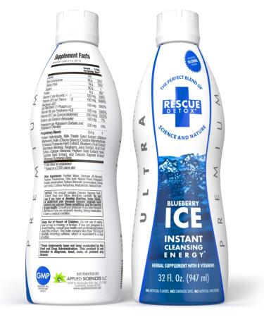 Ice Detox Rescue 32 oz Blueberry - Fast-Acting Detox Formula - Buy Online on GoSupps.com