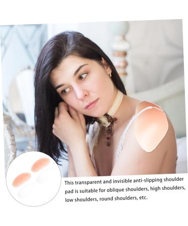 Lurrose Clear Strap Bra 2 Pairs Padded Shoulder Artifact Shoulder Push- up Pads Blouses Shoulder Pads Enhancer Invisible Man - Buy Online on GoSupps.com