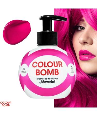Color Bomb Hair Color Depositing Conditioner 250ml Vibrant Shine and Shine Soothing and Nourishing Color Refresher Not Mixed Vegan Ammonia and Peroxide Free Pink - Buy Online on GoSupps.com