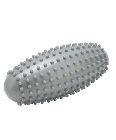 Plantar fasciitis massage ball durable PVC foot roller for muscle relief for the back spiky outer layer multifunctional portable size (gray)