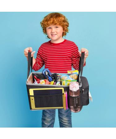 Alijees Car Seat Organiser - Kids Back Seat Caddy with Cup Holders & Tissue Box - Buy Online on GoSupps.com
