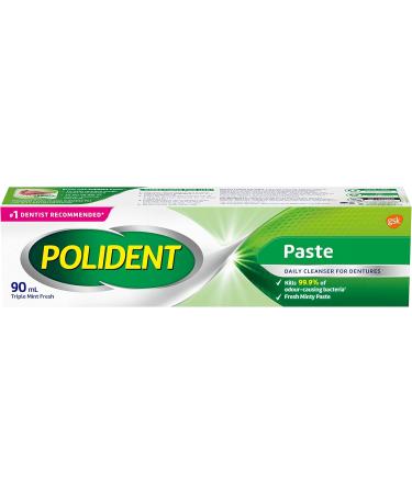 Polident 3 Minute Daily Denture Cleaner Triple Mint Fresh 96 Tabs (Packaging May Vary) & Denture Cleanser Paste 90ml 96's BEAUTY + BONDING_ADHESIVES ST-06053 - Buy Online on GoSupps.com