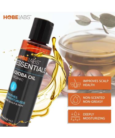 Shop Hobe Labs 100% Pure Jojoba Oil - 4 oz | Naturally Moisturizing Oil for Skin & Hair - International Shipping Available - Buy Online on GoSupps.com