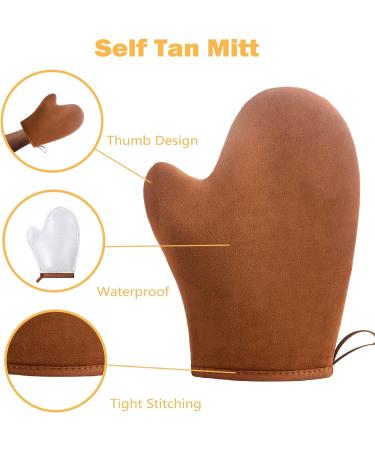 Self-Tan Glove Set - 4 Pieces for Effortless Self-Tanning | Back Application & Even Coverage - Buy Online on GoSupps.com