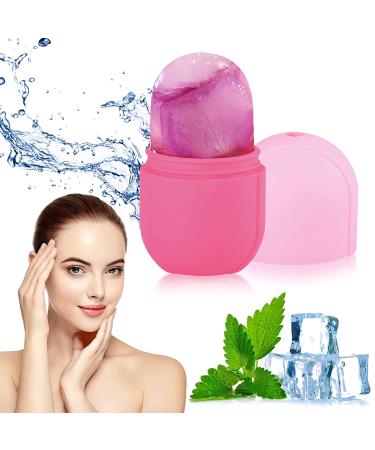 Silicone Ice Roller for Face and Eye - Puffiness Relief, Fine Lines Reduction, Acne Treatment - Beauty Gift for Women - Pink - Buy Online on GoSupps.com