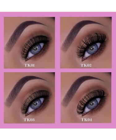 Alyxxndra D-Curl Russian False Eyelashes - Fluffy Natural 3D Faux Mink Lashes (TK04) - Buy Online on GoSupps.com
