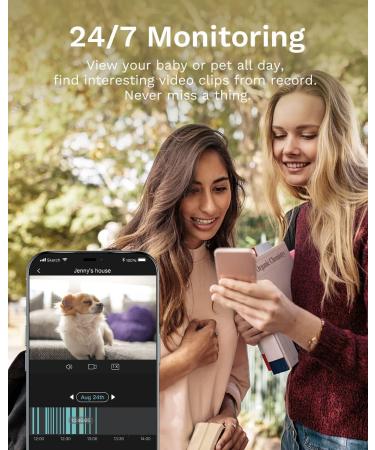 WUUK 4MP Indoor Security Camera - Pan Tilt Cam for Baby Monitor - Wi-Fi Home Security Pet Camera - Motion Detection & Tracking, Night Vision, 2-Way Audio - Alexa & Google Compatible - Buy Online on GoSupps.com