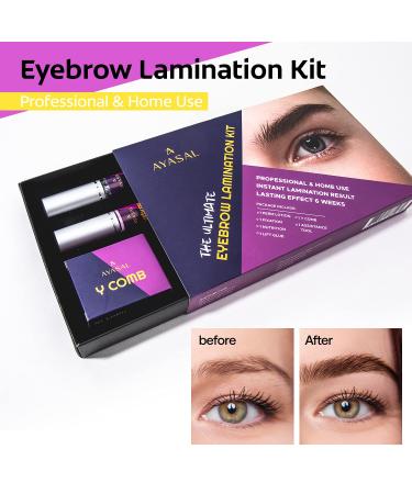 Professional Eyebrow Lamination Kit | DIY Brow Lift at Home | Instant Results | Fuller & Thicker Brows for 6 Weeks | Includes Brow Gel, Brush, and Micro Brushes - Buy Online on GoSupps.com