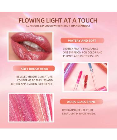 Buy DAGEDA Glitter Lipstick - Long Lasting Rose Red Sparkling High Pigment Lip Gloss | Waterproof Christmas Makeup for Women | International Shipping Available - Buy Online on GoSupps.com