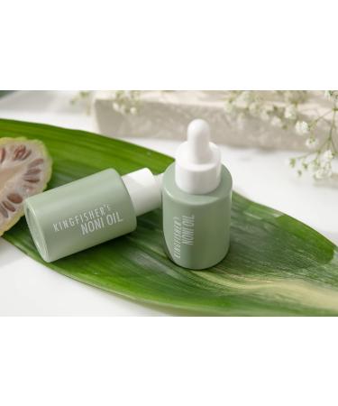 Kingfisher's Noni Oil Made from Organic Noni Fruit & Extra Virgin Coconut oil Anti-aging face oil Ideal for Dry Skin (elbows heels or knees) Nourishing Scalp Oil Massage oil 30ml - Buy Online on GoSupps.com