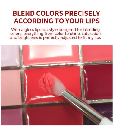 Women's Lip Gloss Palette 12 Colors Lip Gloss Tints Moisturizing Lip Gloss - Soft Tinted Lip Gloss Color Palette Lipstick for Women - Buy Online on GoSupps.com