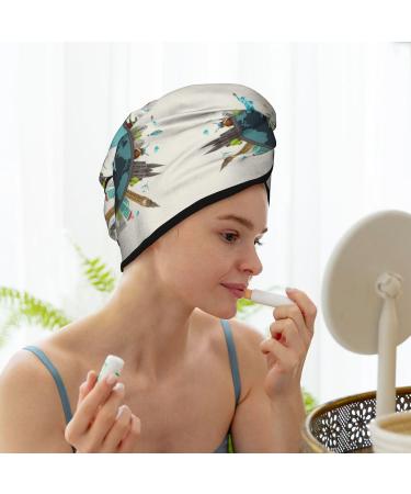 Travel Around The World Microfiber Hair Towel | Super Absorbent Quick Dry Hair Turban for Curly Long Thick Hair - Perfect Hair Towel Wrap for Women Girls & Kids - Buy Online on GoSupps.com