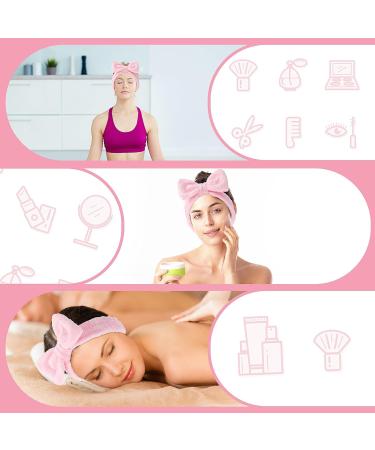 Absorbent Coral Fleece Spa Headband for Face Washing and Makeup - Soft Elastic Hairband for Skincare, Shower, and Sports - Buy Online on GoSupps.com
