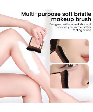 MYHOGOOD Tanning Brush Self Tan Brush Blend & Blur Tan Brush Applicator for Face Body Leg Makeup Cream Powder Liquid Tan Brush Body for Kabuki Foundation Blusher Shadow Bronzer-Rose Gold - Buy Online on GoSupps.com