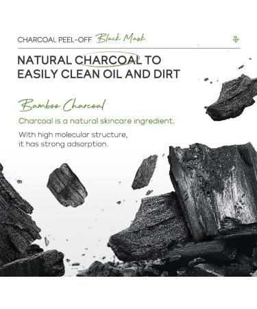 Charcoal Peel Off Face Masks Blackhead Remover Mask Charcoal Face Masks Skincare Peel Off Deep Cleansing Face Mask for Dirt Acne Pores Shrinking Purify Skin Care Oil Control - Buy Online on GoSupps.com