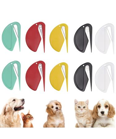 PET Knotting Comb de -filzer with steel blade de -filion tool for dogs knot comb for cat dog comb fur brush dog gently removed undercoat perfect for removing matters (10PCs)
