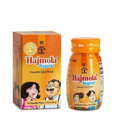 Dabur Hajmola Regular 120-Count Tablets (1 Pack)