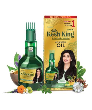 Emami Ayurvedic Hair Oil | Herbal Oil with Bhringraj & Amla | Enhance Hair Growth | Reduce Hairfall | Nourishes Scalp | Provides Long & Thick Hairs | 10.14 Fl Oz/300ml
