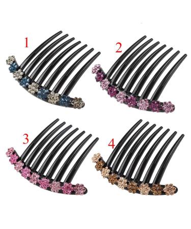 Buy Rhinestone Flower Hair Comb Insert Clip - Blue Hair Accessories for International Shipping - Buy Online on GoSupps.com