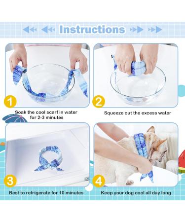 Shop Hjumarayan Adjustable Cooling Collar for Dogs - Stylish Heat Discharge Neckerchief for Summer Comfort - Buy Online on GoSupps.com