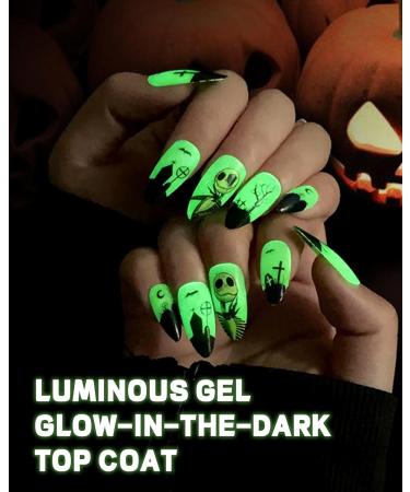 Glow In The Dark Gel 15ml - Long-lasting Luminous Nail Top Glue Coat for DIY Nail Art - UV LED Compatible - Perfect with Any Color - Buy Online on GoSupps.com