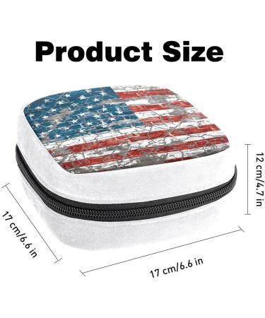 GIAPB American Flag Pattern Sanitary Napkin Storage Bag | Period Tampon & Pad Pouch - Buy Online on GoSupps.com
