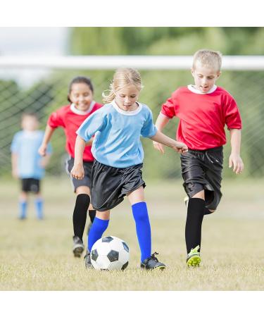 Buy Elutong Children's Football Socks - Unisex Training Socks Comfortable & Breathable Non-Slip Size 33-45 Black/White/Blue - Buy Online on GoSupps.com