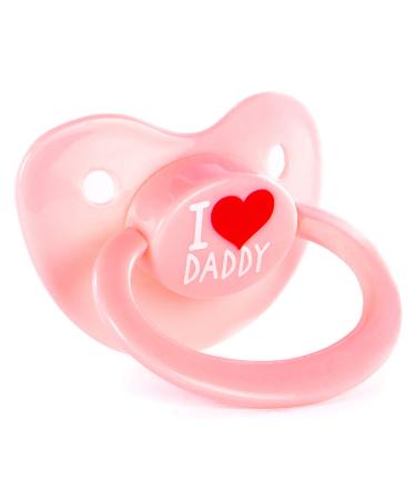 Littletude Adult Sized Pacifier Dummy for Adult Babies  Large Handle  Large Shield  Daddy