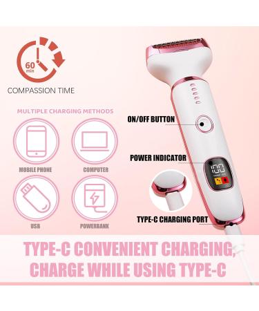 nnOuOnn Electric Lady Shaver Bikini Trimmer for Women - White - Buy Online on GoSupps.com