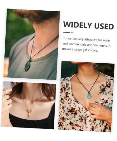 Magiclulu 3-Stone Men's Crystal Necklace - Portable Chain with Safety Buckle - Stylish Jewelry for All Occasions - Buy Online on GoSupps.com