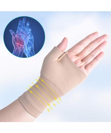 Wrist & Thumb Support Sleeve - Compression Arthritis Gloves for Carpal Tunnel Relief Pain & Fatigue - Unisex - Ideal for Sports Typing RSI - X-Large - Buy Online on GoSupps.com