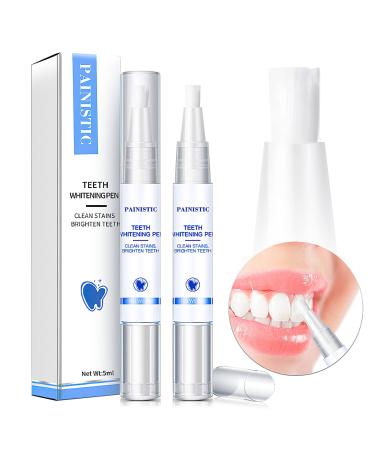Teeth Whitening Pen Tooth Gel 2 PCS - Friendly to Sensitive Teeth Fresh Breath for Daily Use, Travel