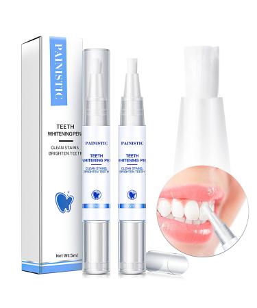Teeth Whitening Pen Tooth Gel 2 PCS - Friendly to Sensitive Teeth Fresh Breath for Daily Use, Travel