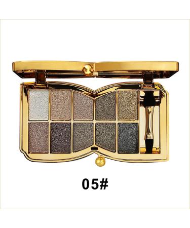 10 Colors Glitter Eyeshadow Pallet Shimmer Colorful Eyeshadow Palette Makeup Diamond Bright Makeup Shimmery Highly Pigmented Waterproof Long-lasting Sweatproof Practice Make Up - Buy Online on GoSupps.com